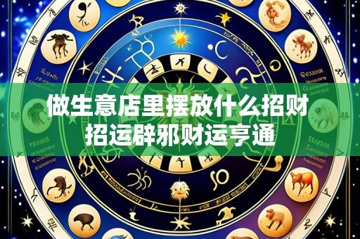 做生意店里摆放什么招财 招运辟邪财运亨通