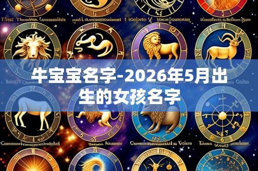 牛宝宝名字-2026年5月出生的女孩名字