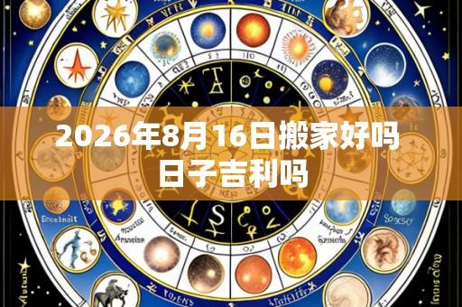 2026年8月16日搬家好吗 日子吉利吗