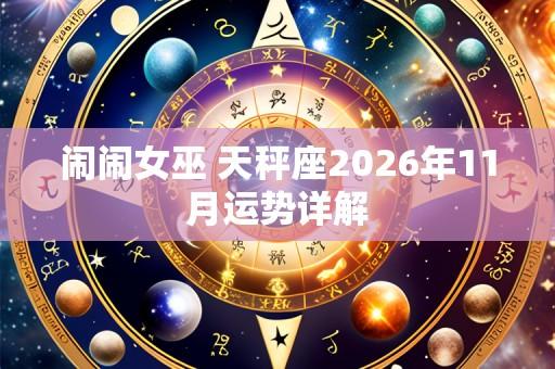 闹闹女巫 天秤座2026年11月运势详解