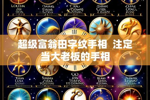 超级富翁田字纹手相  注定当大老板的手相