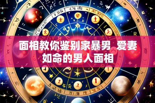 面相教你鉴别家暴男  爱妻如命的男人面相