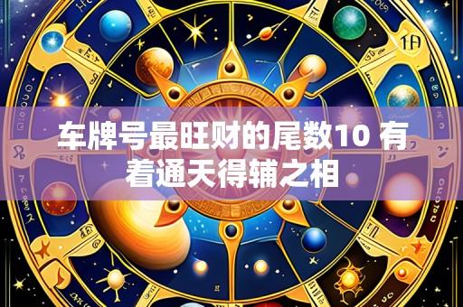 车牌号最旺财的尾数10 有着通天得辅之相