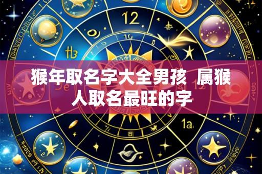 猴年取名字大全男孩 属猴人取名最旺的字