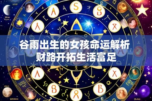 谷雨出生的女孩命运解析 财路开拓生活富足
