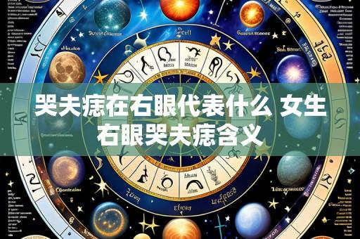 哭夫痣在右眼代表什么 女生右眼哭夫痣含义