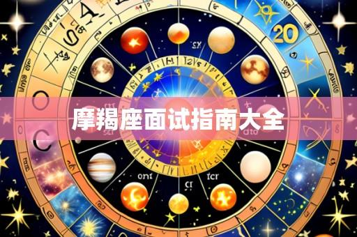 摩羯座面试指南大全
