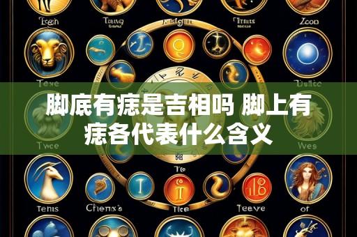 脚底有痣是吉相吗 脚上有痣各代表什么含义