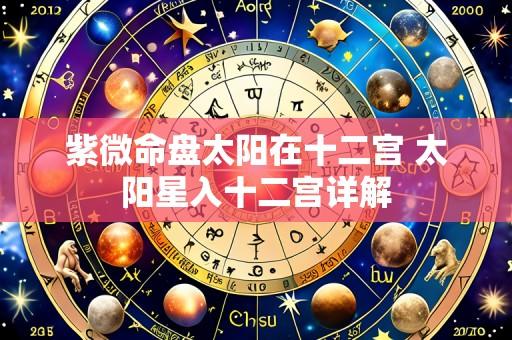 紫微命盘太阳在十二宫 太阳星入十二宫详解