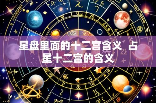 星盘里面的十二宫含义 占星十二宫的含义