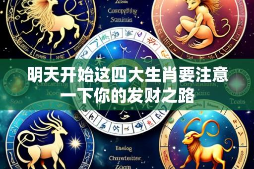 明天开始这四大生肖要注意一下你的发财之路