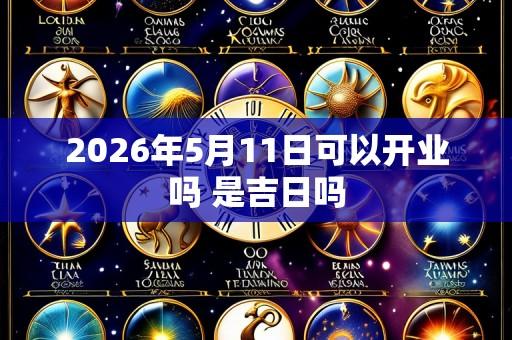 2026年5月11日可以开业吗 是吉日吗