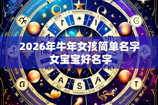 2026年牛年女孩简单名字 女宝宝好名字