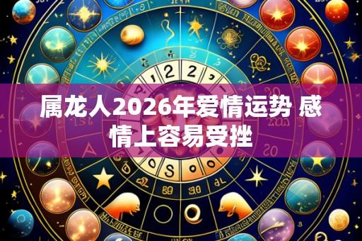属龙人2026年爱情运势 感情上容易受挫