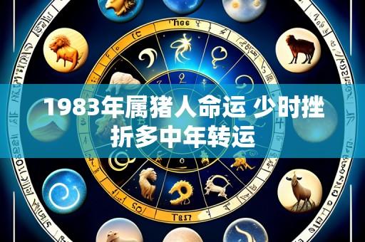 1983年属猪人命运 少时挫折多中年转运