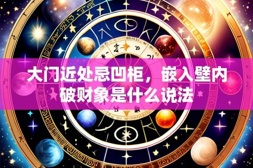 大门近处忌凹柜，嵌入壁内破财象是什么说法