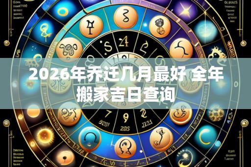 2026年乔迁几月最好 全年搬家吉日查询