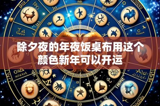 除夕夜的年夜饭桌布用这个颜色新年可以开运