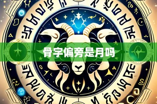 骨字偏旁是月吗