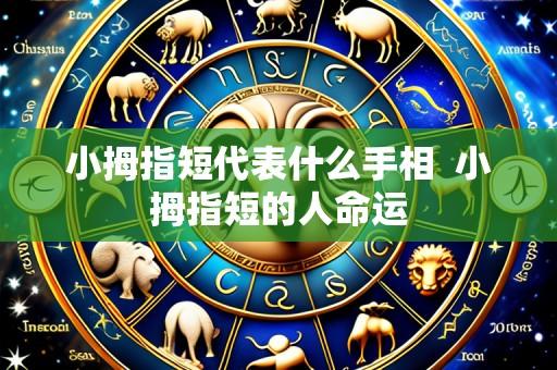 小拇指短代表什么手相 小拇指短的人命运
