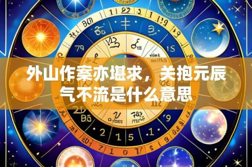 外山作案亦堪求，关抱元辰气不流是什么意思