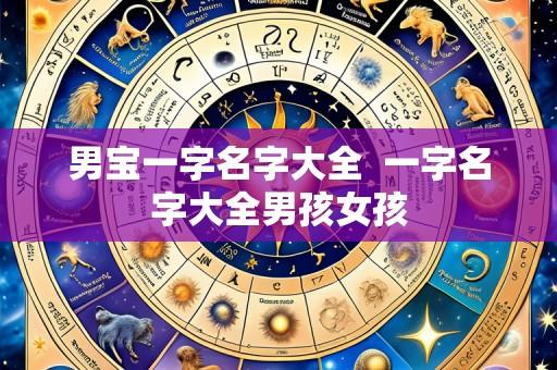 男宝一字名字大全  一字名字大全男孩女孩