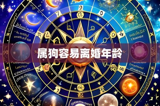 属狗容易离婚年龄