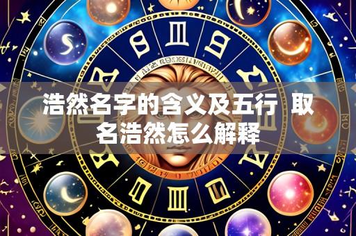 浩然名字的含义及五行 取名浩然怎么解释