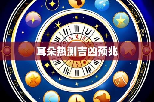 耳朵热测吉凶预兆