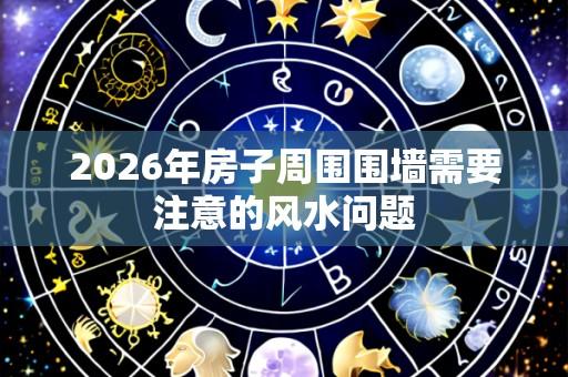 2026年房子周围围墙需要注意的风水问题