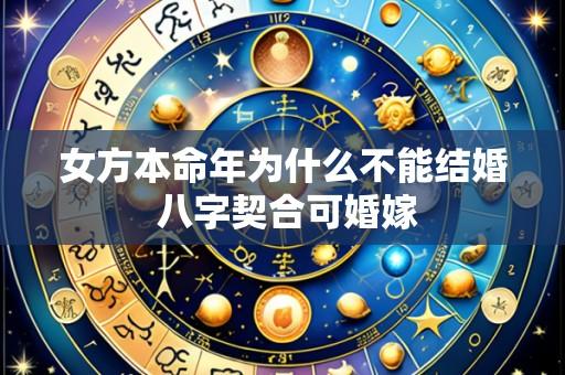 女方本命年为什么不能结婚 八字契合可婚嫁