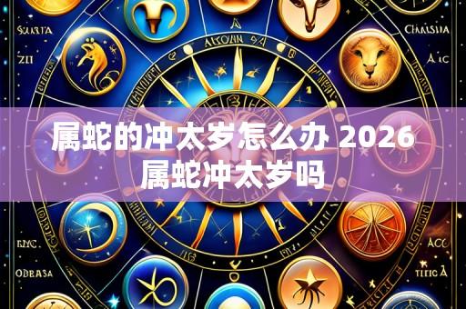 属蛇的冲太岁怎么办 2026属蛇冲太岁吗
