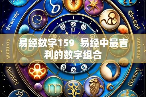 易经数字159 易经中最吉利的数字组合