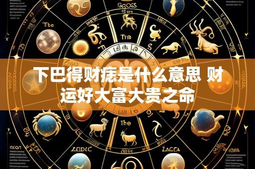 下巴得财痣是什么意思 财运好大富大贵之命