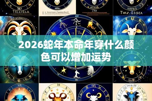 2026蛇年本命年穿什么颜色可以增加运势
