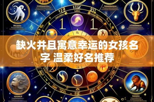 缺火并且寓意幸运的女孩名字 温柔好名推荐