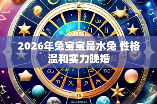 2026年兔宝宝是水兔 性格温和实力晚婚