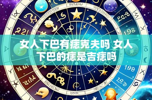 女人下巴有痣克夫吗 女人下巴的痣是吉痣吗