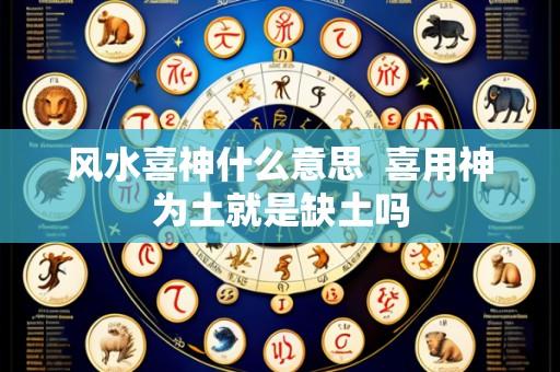 风水喜神什么意思  喜用神为土就是缺土吗