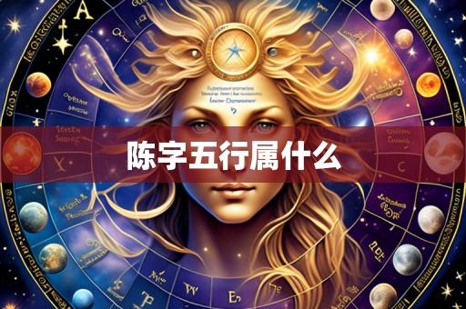 陈字五行属什么