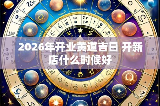 2026年开业黄道吉日 开新店什么时候好