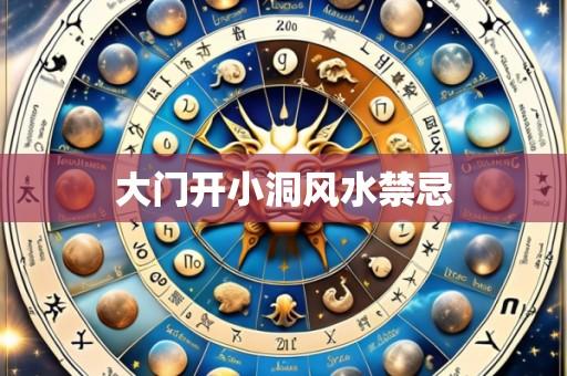 大门开小洞风水禁忌