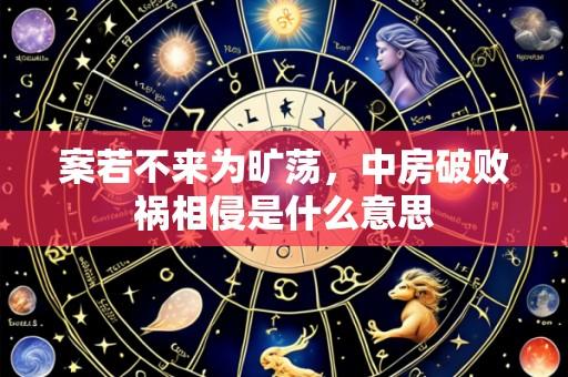 案若不来为旷荡，中房破败祸相侵是什么意思
