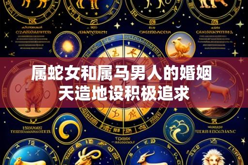 属蛇女和属马男人的婚姻 天造地设积极追求