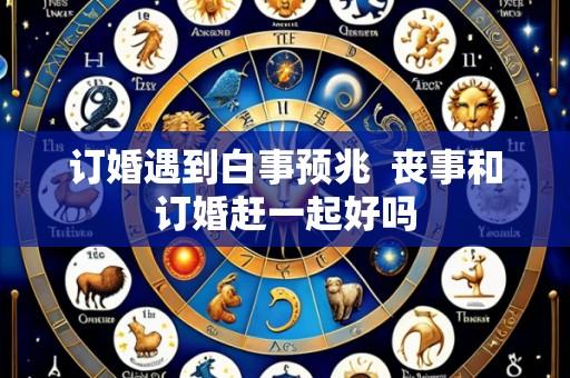 订婚遇到白事预兆 丧事和订婚赶一起好吗