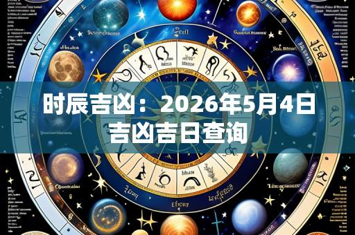 时辰吉凶：2026年5月4日吉凶吉日查询
