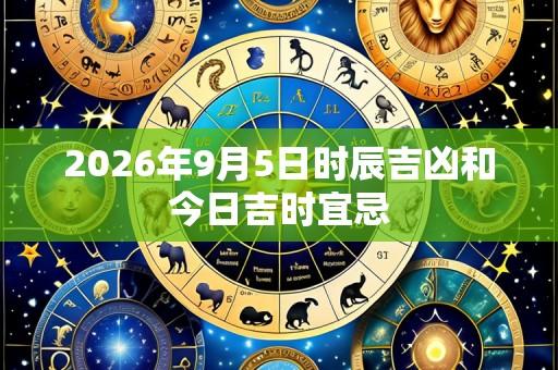 2026年9月5日时辰吉凶和今日吉时宜忌