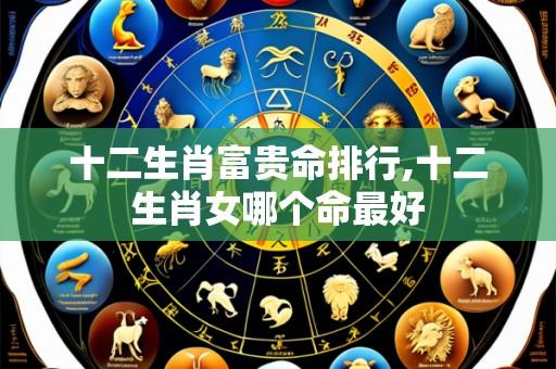 十二生肖富贵命排行,十二生肖女哪个命最好