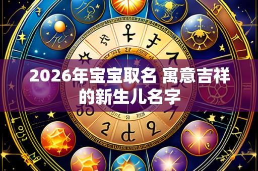 2026年宝宝取名 寓意吉祥的新生儿名字