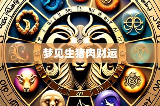 梦见生猪肉财运